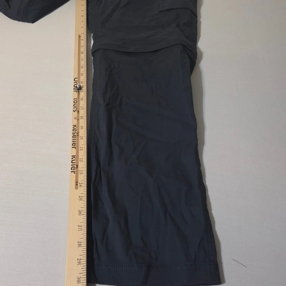 BC Clothing Cargo Convertible Pants Men M x 30 Navy Blue Stretch Belted Hiking